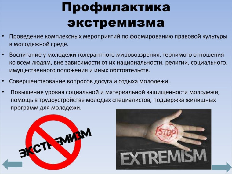 Предупреждение безнадзорности, беспризорности, правонарушений и антиобщественных действий, в том числе противодействие идеологии терроризма и экстремизма.